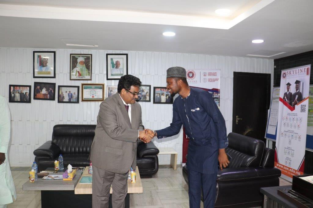 Clement A. Oloyede and V.C prof. Ajith Kumar V
